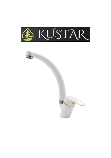 Kustar Sema Gold Beyaz Mutfak Evye Bataryası