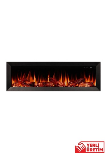 Magel 130 Elektrikli Şömine - Isıtıcısız, Metal Çerçeveli, Sınırs