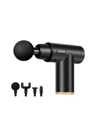 Sones Fasya Masaj Aleti Mini Elektrikli Kas Masaj Aleti Taşınabilir Fitness Kas Rahatlatıcı Masaj Aleti Düğmesi Koyu Gece Siyahı Siyah