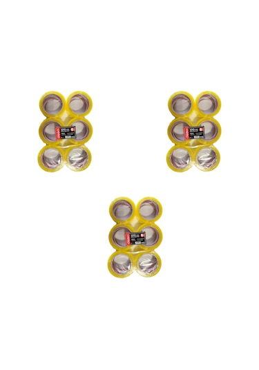 Osso Şeffaf Bant Ambalaj Koli Bandı - 100 Yrd / 91.44 Metre - 43 Mm - 6 Adetlik 3 Paket 18