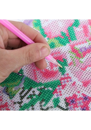 Fortunelane 30x40cm Kent Desenli 5d Pırlanta Tablo - Kanvas + Reçine, Dairesel Tam Pırlanta, Çerçeve Hariç