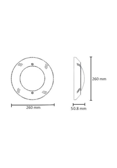 Mega Pool Mavi Led ( Osram ) Sıva Üstü Havuz Aydınlatma Lambası-F