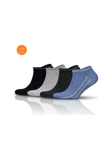 Pallmali 4'Lü Pamuklu Sport Erkek Patik Çorabı 3117 Siyah