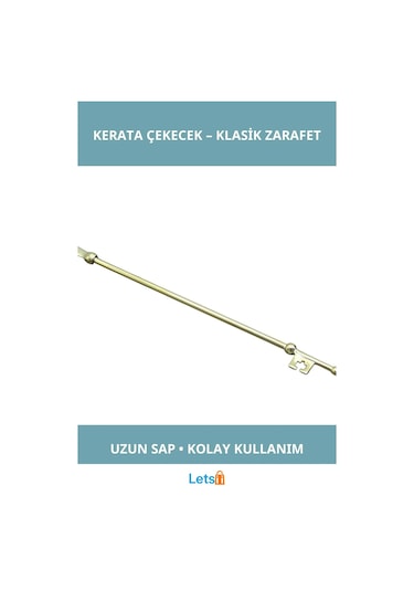 Letsii Dayanıklı Pirinç Kerata Çekecek Uzun Saplı Ayakkabı Çekeceği