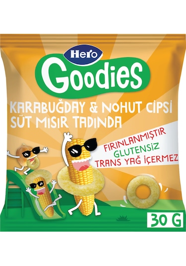 Hero Goodies Süt Mısırlı Cips 30g X8