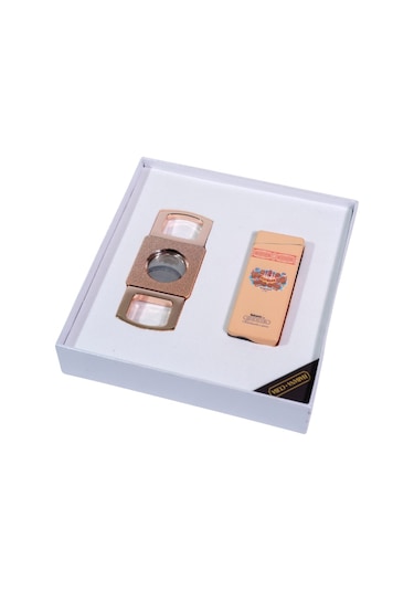 Cohiba Özel Seri H. Upmann Çakmak Kesici İkili Krem Puro Seti