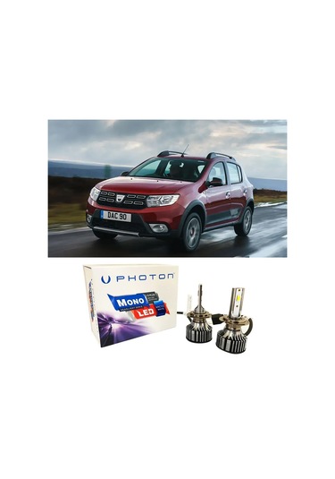 Dacia Sandero Stepway Kısa Led Xenon Far Ampulü H7 Mono Yeni Seri Beyaz 2016-2020