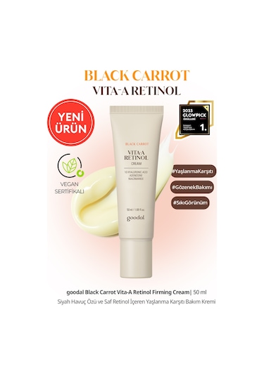 Siyah Havuç Özü Ve Saf Retinol İçeren Bakım Kremi Goodal Black Carrot Vita-a Retinol Firming Cream