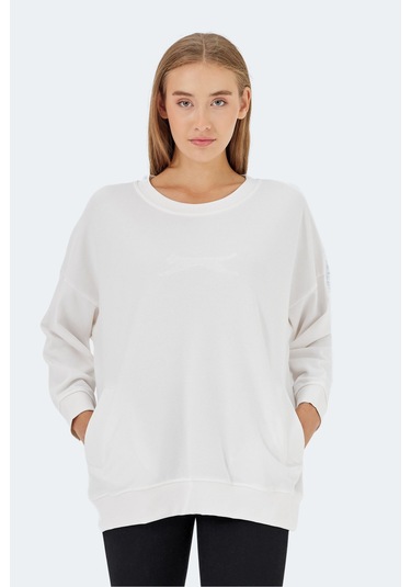 Slazenger Vıkentı Sw 2 Li Set Kadın Sweatshırt Beyaz - Siyah