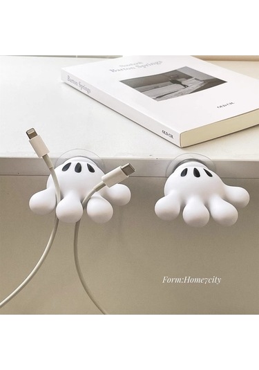 Maoyaya Diş Fırçası Tutucu Mickey Mouse Palmiye Desenli Çok Amaçlı Ev Dekorasyonu Beyaz - Sarı