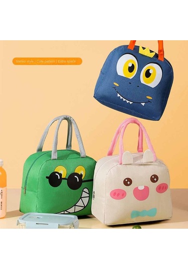 Karikatür Gıda Çantası Yalıtımlı Öğle Yemeği Kutusu Çantaları Sarı Diğer