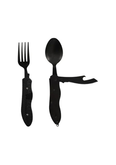 Katlanabilir Çatal Bıçak Kaşık Seti - Ayrılabilir, 18 Cm 6999