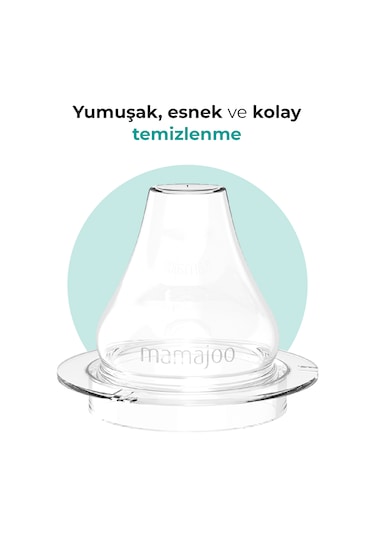 Mamajoo Damlatmaz Eğitici Kulplu Bardak, 270 Ml, Powder Blue, 1 A Mavi