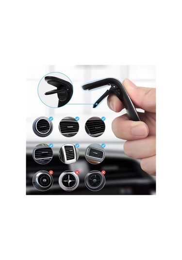 Suofeng Araç Havalandırma Kulesi Manyetik Telefon Tutucu, Kolay Kurulum, Güçlü Manyet, Sürdürülebilir Tutuş, Abs Malzeme, Altın Renk