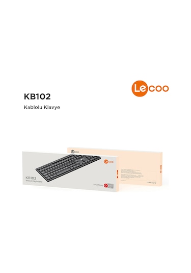 Lecoo KB102 Kablolu Türkçe Q Klavye