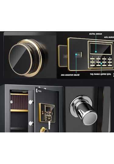 Mühlen 50T Çelik Para Değerli Eşya Ve Mücevher Kasası