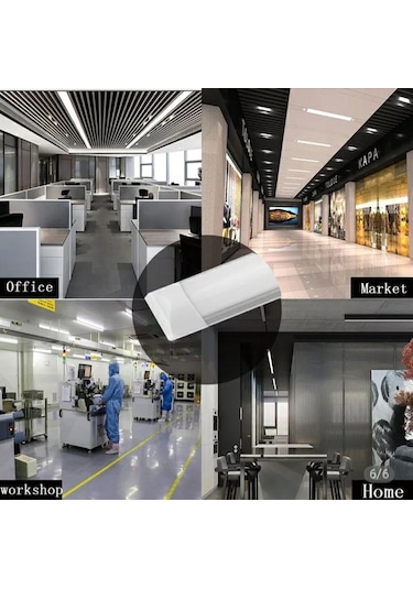 T5 Günışığı 60 Cm 18 Watt Floresan Bant Armatürü Beyaz