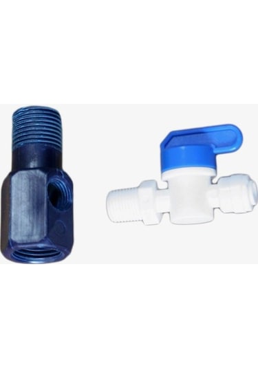 Su Arıtma Plastik Hat Alma Aparatı 1/2'' + Küresel Vana 6 MM