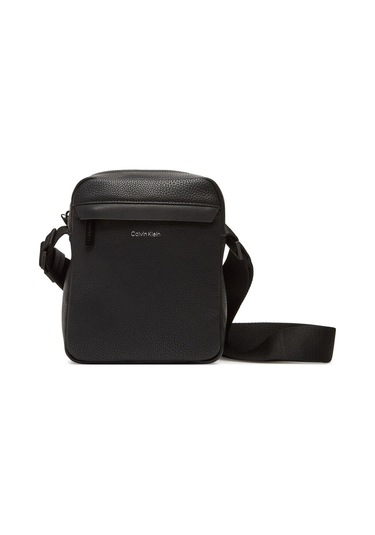 Erkek Fermuarlı Ön Cepli Ayarlanabilir Kayışlı Siyah Omuz Çantası Lv04d3083g-ub1-8791 Siyah