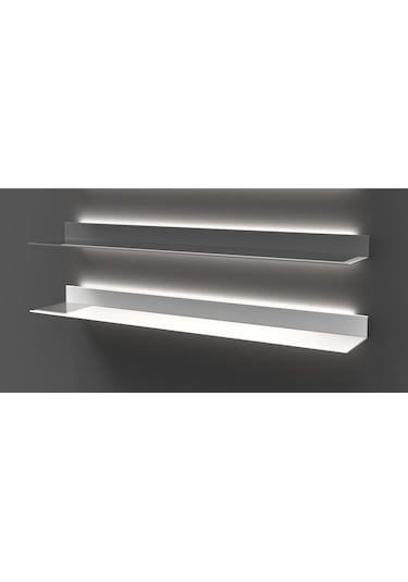 Arka Aydınlatmalı Raf Çok Renkli