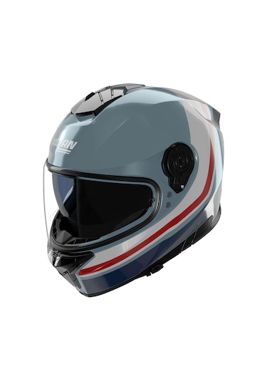 Nolan N80.8 İncline 352 Kapalı Kask Mavi Beyaz Kırmızı