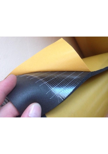 Oto Ses Yalıtımı Kendinden Yapışkanlı Kaucuk Köpügü 9 Mm 100x100