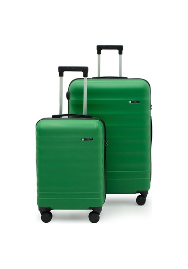 Babil Lüx 2'li Abs Valiz Seti Büyük & Küçük - Yeşil