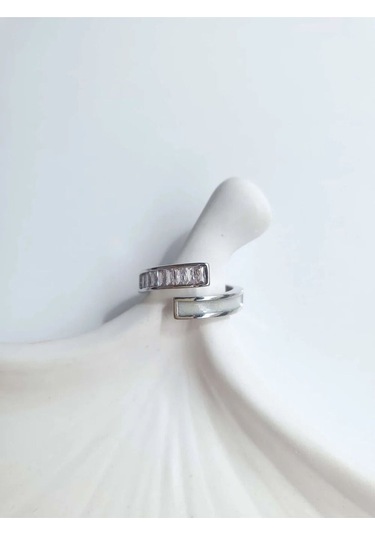 Vip Silver Ayarlanabilir Kadın Yüzük Sevgiliye Hediye Gümüş