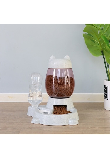 Soulader Otomatik Kedi Ve Köpek Mama Kabı Yenilemeli Su Çeşmesi Besleme Makinesi Evcil Hayvan Yemeklik Suluk Kap