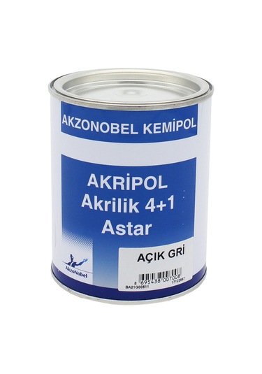 Akzonobel Kemipol Akripol Akrilik 4+1 Astar Açık Gri Astar 1Litre