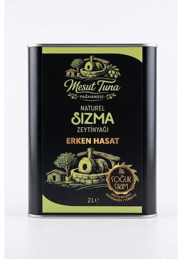 Mesut Tuna Yağhanesi Zeytinyağı Soğuk Sıkım 2 L