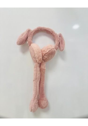 Gala Hareketli Sesli Çocuk Tavşan Kulaklık Pudra