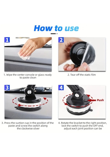 Araba Kamyon Tır Telefon Tutacağı Cam Torpido İçin Vantuzlu