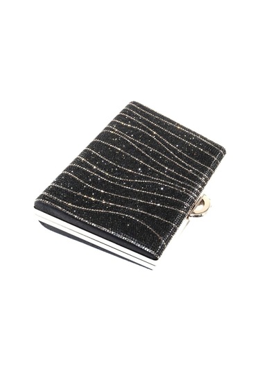 Taşlı Siyah Abiye Çanta Clutch Siyah Taşlı Gece Çantası Abiye Çanta Siyah Abiye Çantası