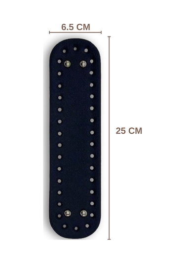 Sensy Çanta Tabanı Mini Suni Deri 6.5cmx25cm Canta Aksesuarı Ve Çanta Aksesuar Lacivert