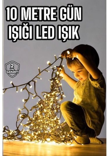 10 Metre Şerit Led Gün Işığı Led Işık Süsleme Parti Malzemesi Konsept Çok Renkli