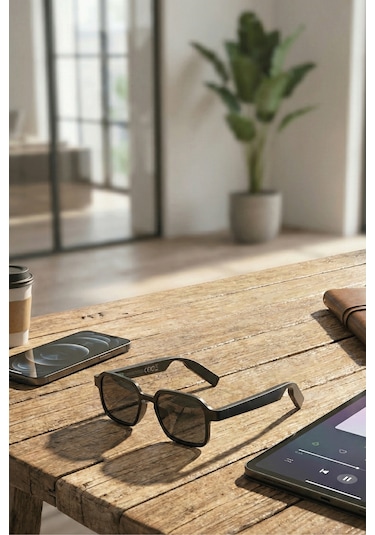 E13 Bluetooth Akıllı Ses Gözlüğü Smart Audio Glasses Dahili Hoparlör Dokunmatik Kontrol