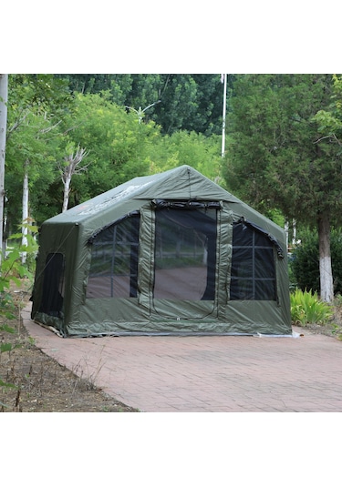 Shufa Galaksi Serisi Yeşil 8 M² Şişme Kamp Çadırı 4 Mevsim G