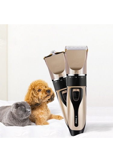 Venturemart Evcil Köpek Kedi Elektrikli Giyotin Kedi Köpek Bakım Seti-altın