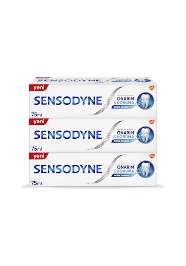 Sensodyne Onarım ve Koruma Diş Macunu 3 x 75 ML