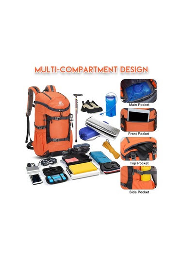 Jeehugo Güncel Mavi 30l Oxford Kumaş Dağcı Çantası - Çok Fonksiyonlu Outdoor Spor Sirt Çantası Mavi