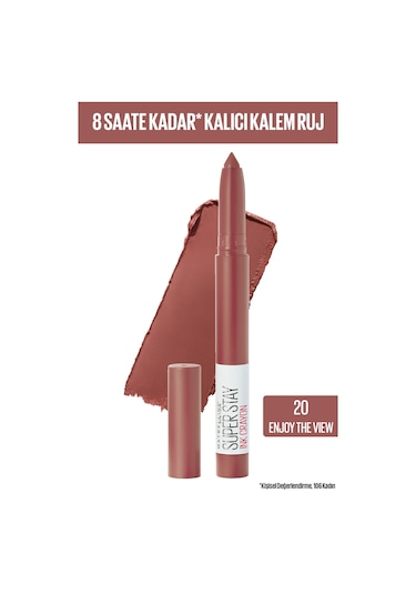 Maybelline New York Süper Stay Ink Crayon Kalem Mat Ruj 20 Enjoy The View