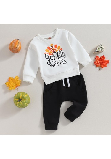 Beyaz Bebek Erkek Sonbahar Giysileri Set Kazak + Pantolon 2 Adet Bebek Yürüyor Çocuk Pamuk Ev Takım Elbise Kış Bahar Bebek Giysileri Beyaz