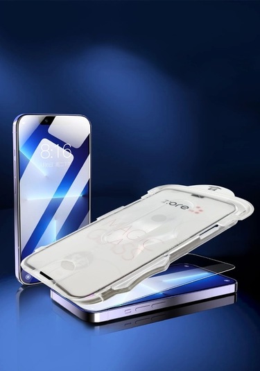 İphone 16 Pro Max Uyumlu Redclick Kolay Uygulama Aparatlı 5d Magic Glass Cam Ekran Koruyucu