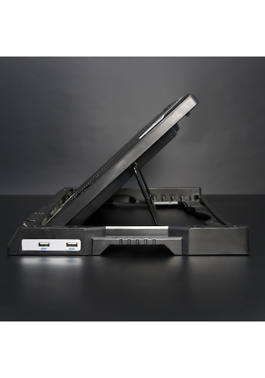 Rush RC828 Ironice Çift Fanlı Led Aydınlatmalı Laptop Notebook Soğutucu