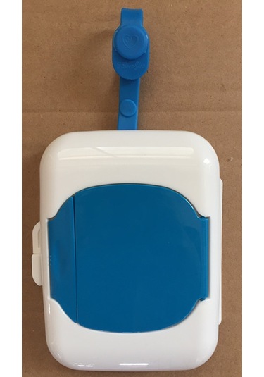 Geekyou Baby Bebek Islak Mendil Kutusu Taşınabilir Dışarı Çıkışlar İçin Yeni Tasarım Yumuşak Materyal Havuz Aktivitesi Esyası Mavi