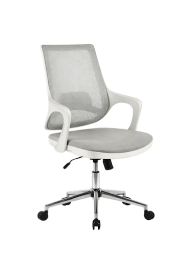 Mix White Çalışma Sandalyesi Ofis Koltuğu Gri