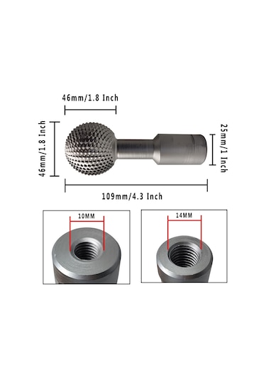 Sones 10mm Küresel Ahşap Yiv Oyma Bıçağı