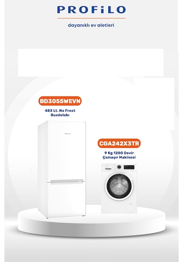 Profilo BD3055WEVN - CGA242X3TR 2'li Avantajlı Set