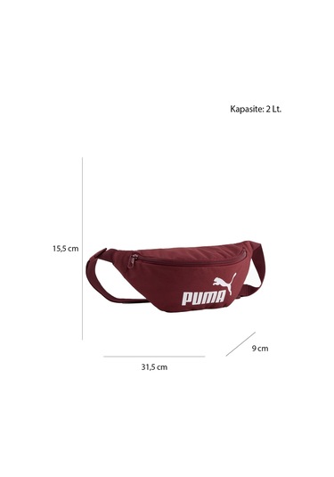 Puma Phase Unisex Bel Çantası Bordo